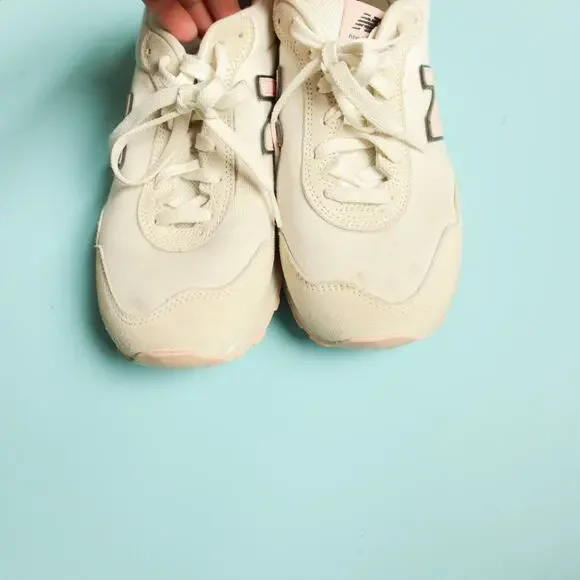 New Balance 515 Knit Pink Cream Sneakers Size 11 Retro Athlethic Y2K - Picture 5 of 8